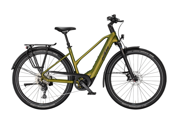 KTM MACINA GRAN 830 GOBLIN GREEN MATT 29" 2027 Elektromos Onroad Trekking Trapeze Kerékpár - sötétzöld