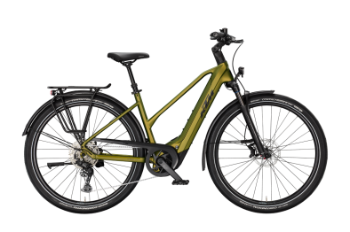 KTM MACINA GRAN 830 GOBLIN GREEN MATT 29 2027 Elektromos Onroad Trekking Trapeze Kerékpár - sötétzöld