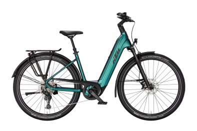 KTM MACINA GRAN 830 GREEN PURPLE FLIP MATT 29 2027 Elektromos Onroad Trekking Easy Entry Kerékpár - zöld