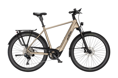 KTM MACINA STYLE 820 XL Di2 PLATIN BRONZE MATT 29 2027 Elektromos Onroad Trekking Kerékpár - barna
