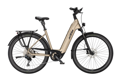 KTM MACINA STYLE 820 XL Di2 PLATIN BRONZE MATT 29 2027 Elektromos Onroad Trekking Easy Entry Kerékpár - barna