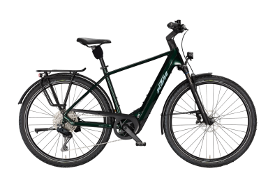 KTM MACINA STYLE 820 Di2 SMARAGD BLACK 29 2027 Elektromos Onroad Trekking Kerékpár - sötétzöld