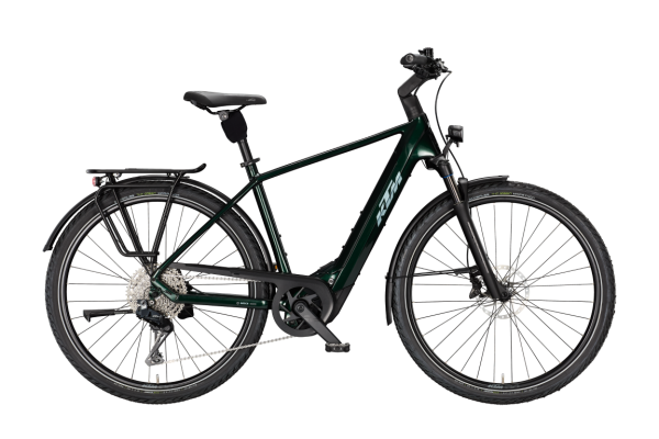 KTM MACINA STYLE 820 Di2 SMARAGD BLACK 29" 2027 Elektromos Onroad Trekking Kerékpár - sötétzöld