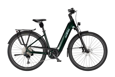 KTM MACINA STYLE 820 Di2 SMARAGD BLACK 29 2027 Elektromos Onroad Trekking Easy Entry Kerékpár - sötétzöld