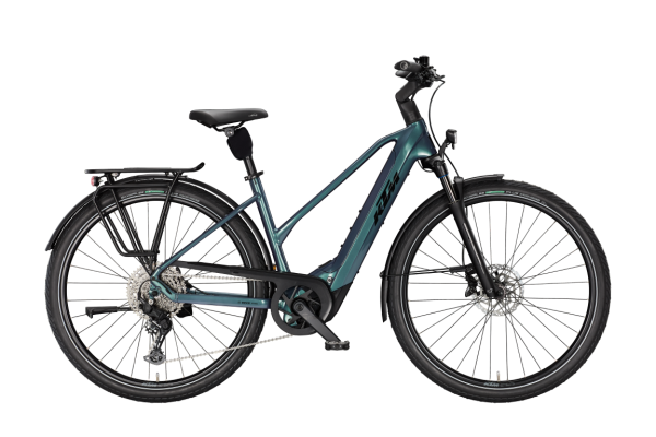 KTM MACINA STYLE 830 Di2 BRIGHT TEAL 29" 2027 Elektromos Onroad Trekking Trapeze Kerékpár - világoskék