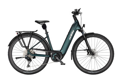 KTM MACINA STYLE 830 Di2 DARK SEA MATT 29 2027 Elektromos Onroad Trekking Easy Entry Kerékpár - sötétzöld