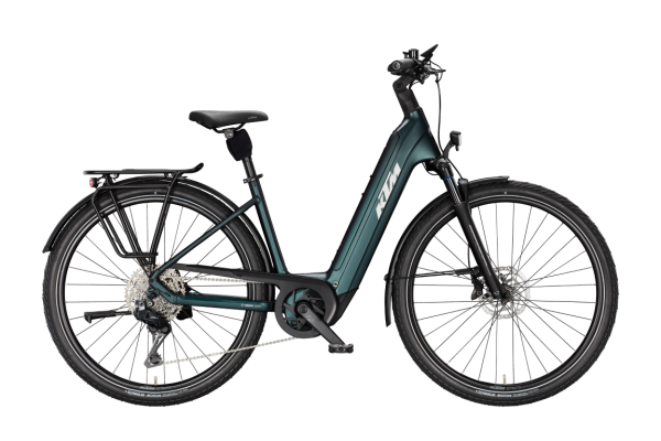 KTM MACINA STYLE 830 Di2 DARK SEA MATT 29" 2027 Elektromos Onroad Trekking Easy Entry Kerékpár - sötétzöld
