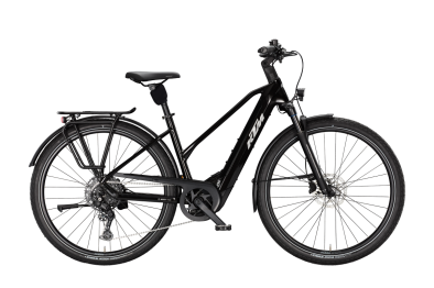 KTM MACINA STYLE CX 720 DIAMOND BLACK 29 2027 Elektromos Onroad Trekking Trapeze Kerékpár - fekete