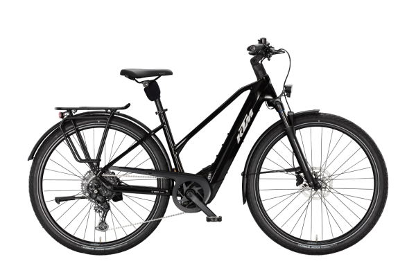 KTM MACINA STYLE CX 720 DIAMOND BLACK 29" 2027 Elektromos Onroad Trekking Trapeze Kerékpár - fekete