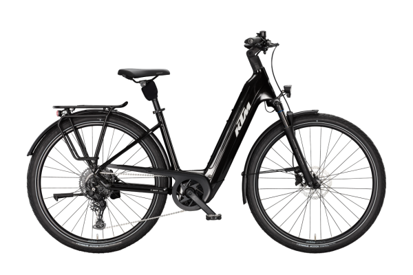 KTM MACINA STYLE CX 720 DIAMOND BLACK 29" 2027 Elektromos Onroad Trekking Easy Entry Kerékpár - fekete