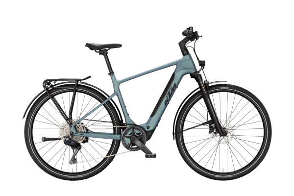 KTM MACINA SPORT SX ELITE Di2 BRIGHT TEAL MATT 28" 2027 Elektromos Light Túra Kerékpár - szürke