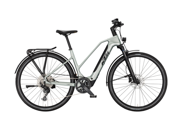KTM MACINA SPORT SX PRO EMERALD GREY 28" 2027 Elektromos Light Túra Trapeze Kerékpár - szürke