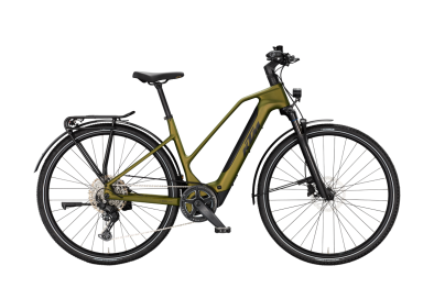 KTM MACINA SPORT SX PRO GOBLIN GREEN MATT 28 2027 Elektromos Light Túra Trapeze Kerékpár - sötétzöld