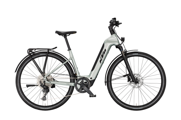 KTM MACINA SPORT SX PRO EMERALD GREY 28" 2027 Elektromos Light Túra Easy Entry Kerékpár - szürke