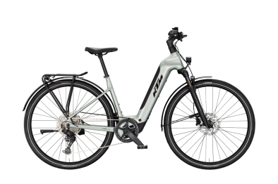 KTM MACINA SPORT SX PRO EMERALD GREY 28 2027 Elektromos Light Túra Easy Entry Kerékpár - szürke