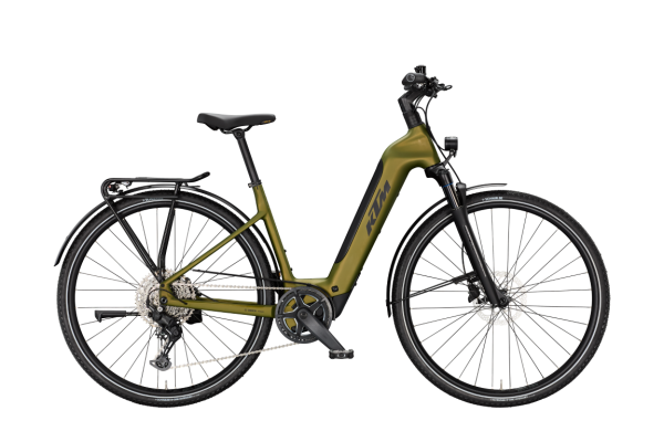 KTM MACINA SPORT SX PRO GOBLIN GREEN MATT 28" 2027 Elektromos Light Túra Easy Entry Kerékpár - sötétzöld
