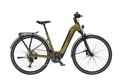 KTM MACINA SPORT SX PRO GOBLIN GREEN MATT 28 2027 Elektromos Light Túra Easy Entry Kerékpár - sötétzöld