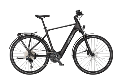 KTM MACINA SPORT SX 10 Di2 DIAMOND BLACK MATT 28 2027 Elektromos Light Túra Kerékpár - fekete