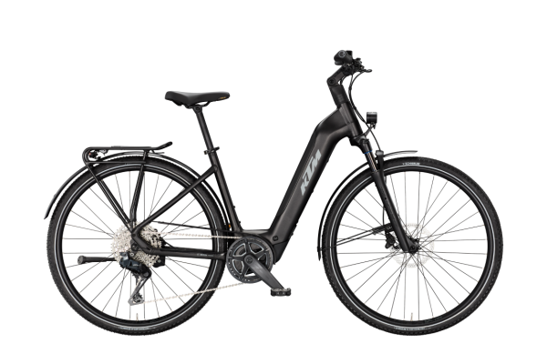 KTM MACINA SPORT SX 10 Di2 DIAMOND BLACK MATT 28" 2027 Elektromos Light Túra Easy Entry Kerékpár - fekete