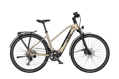KTM MACINA SPORT SX 20 PLATIN BRONZE MATT 28 2027 Elektromos Light Túra Trapeze Kerékpár - barna