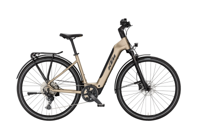 KTM MACINA SPORT SX 20 PLATIN BRONZE MATT 28 2027 Elektromos Light Túra Easy Entry Kerékpár - barna