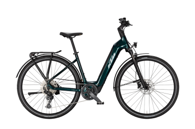 KTM MACINA SPORT SX 20 DARK SEA 28 2027 Elektromos Light Túra Easy Entry Kerékpár - sötétzöld