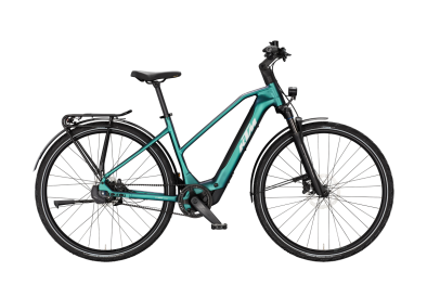 KTM MACINA SUPERBELT SX 10 Di2 GREEN PURPLE FLIP MATT 28 2027 Elektromos Light Túra Trapeze Kerékpár - zöld