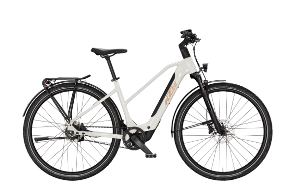 KTM MACINA SUPERBELT SX 20 METALLIC WHITE 28" 2027 Elektromos Light Túra Trapeze Kerékpár - fehér