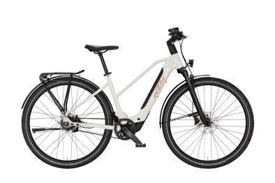 KTM MACINA SUPERBELT SX 20 METALLIC WHITE 28 2027 Elektromos Light Túra Trapeze Kerékpár - fehér