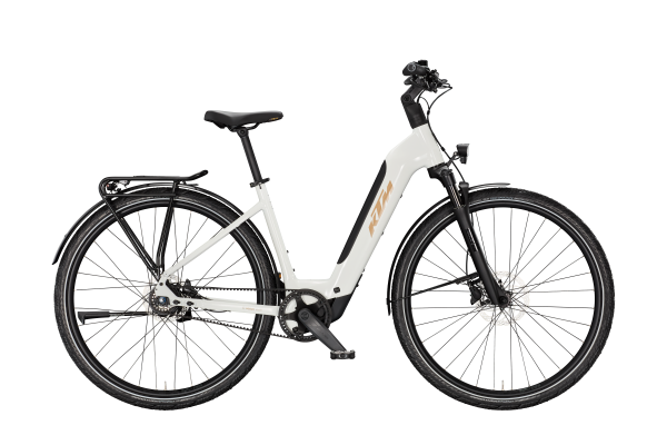 KTM MACINA SUPERBELT SX 20 METALLIC WHITE 28" 2027 Elektromos Light Túra Easy Entry Kerékpár - fehér