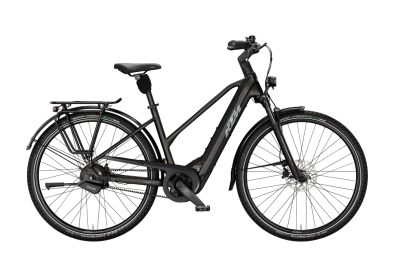 KTM MACINA CITY 810 BELT DIAMOND BLACK MATT 29 2027 Elektromos Városi Trapeze Kerékpár - fekete