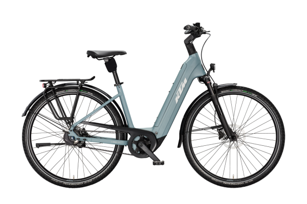 KTM MACINA CITY PX 720 BELT Di2 BLUEGREY MATT 29" 2027 Elektromos Városi Easy Entry Kerékpár - szürke