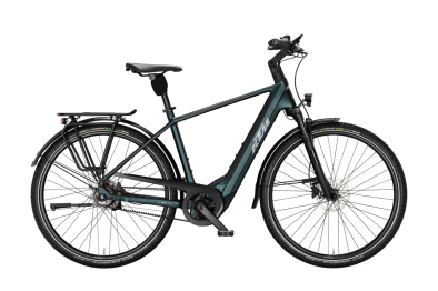 KTM MACINA CITY PX 720 BELT DARK SEA MATT 29 2027 Elektromos Városi Kerékpár - sötétzöld