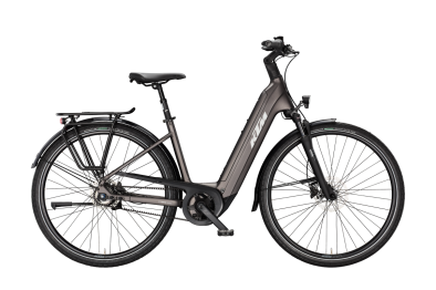 KTM MACINA CITY P720 BELT MOON ROCK MATT 29 2027 Elektromos Városi Easy Entry Kerékpár - barna