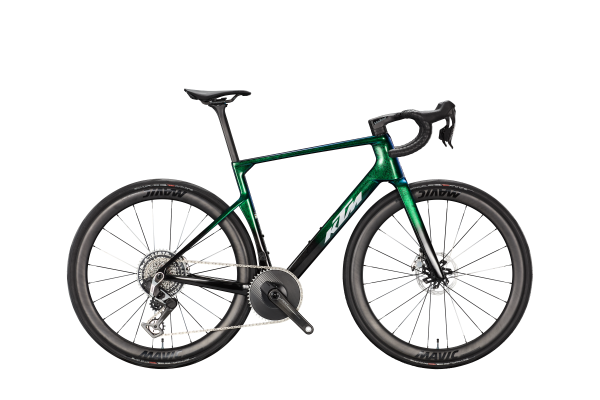 KTM REVELATOR SYRO PRESTIGE AXS PM CRYSTAL GECKO 28" 2027 Országúti Kerékpár - sötétzöld