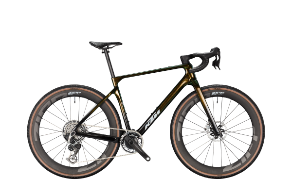 KTM GRAVELATOR EXONIC AXS PM CARBON CRYSTAL TEAL 28" 2027 Gravel Kerékpár - barna