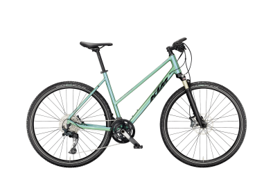 KTM X-LIFE RACE JUNGLE 28 2027 Offroad Cross Trekking Trapeze Kerékpár - zöld