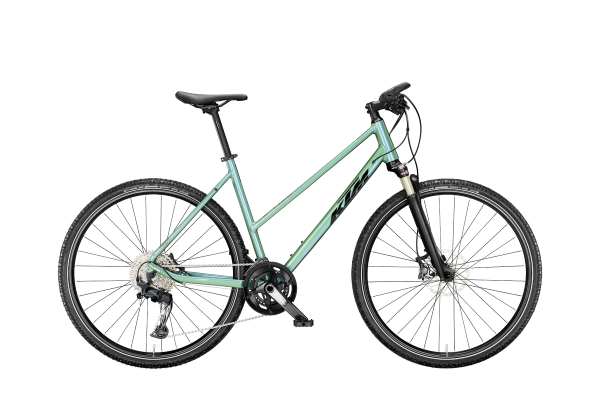 KTM X-LIFE RACE JUNGLE 28" 2027 Offroad Cross Trekking Trapeze Kerékpár - zöld
