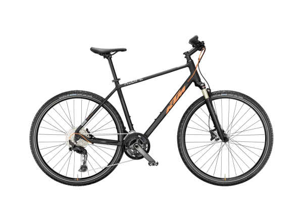 KTM X-LIFE 1964 CROSS BLACK MATT 28" 2027 Offroad Cross Trekking Kerékpár - fekete
