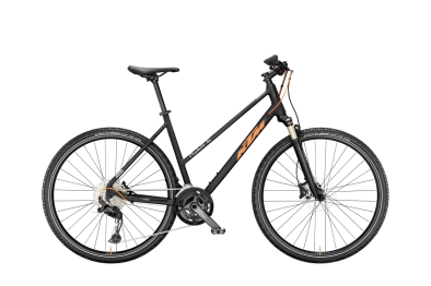 KTM X-LIFE 1964 CROSS BLACK MATT 28 2027 Offroad Cross Trekking Trapeze Kerékpár - fekete