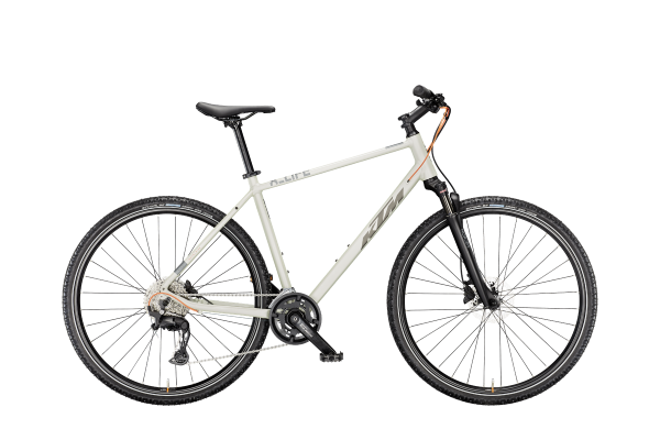 KTM X-LIFE ACTION DEW SILVER MATT 28" 2027 Offroad Cross Trekking Kerékpár - ezüst
