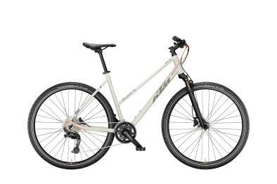KTM X-LIFE ACTION DEW SILVER MATT 28 2027 Offroad Cross Trekking Trapeze Kerékpár - ezüst