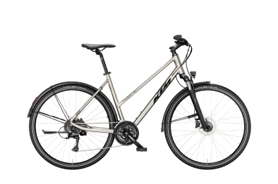 KTM X-LIFE TRACK STREET CORE GREY 28 2027 Offroad Cross Trekking Trapeze Kerékpár - szürke