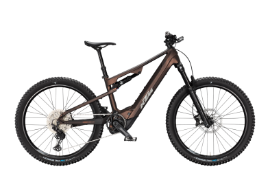KTM MACINA LYCAN MASTER CX-R MARS BLACK MATT 29 2027 Elektromos Fully Mountain Bike Kerékpár - barna