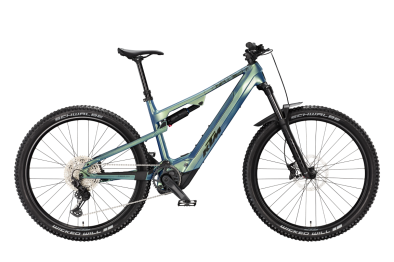 KTM MACINA LYCAN ELITE CX-R VELVET PETROL 29 2027 Elektromos Fully Mountain Bike Kerékpár - világoskék