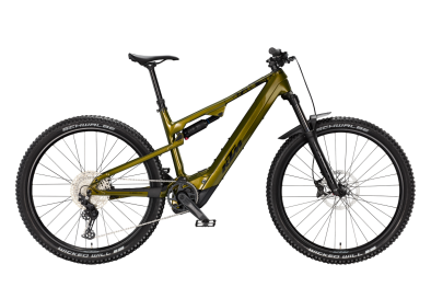 KTM MACINA LYCAN 892 GOBLIN GREEN 29 2027 Elektromos Fully Mountain Bike Kerékpár - sötétzöld