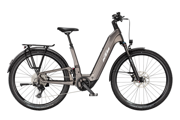 KTM MACINA AERA FS ELITE LFC MOON ROCK MATT 27,5" 2027 Elektromos Fully Mountain Bike Easy Entry Kerékpár - barna