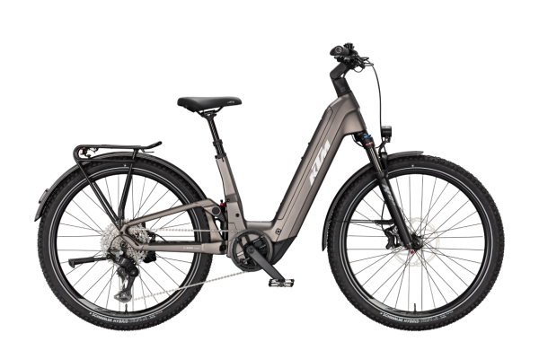 KTM MACINA AERA FS ELITE LFC MOON ROCK MATT 29" 2027 Elektromos Fully Mountain Bike Easy Entry Kerékpár - barna