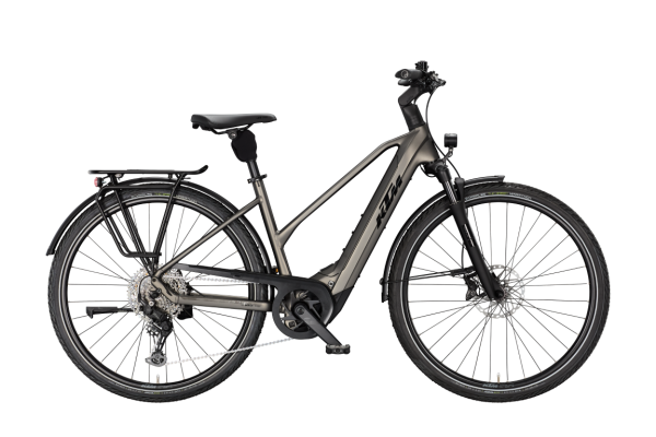 KTM MACINA TOUR PX 810 MACHINE GREY MATT 29" 2027 Elektromos Onroad Trekking Trapeze Kerékpár - szürke