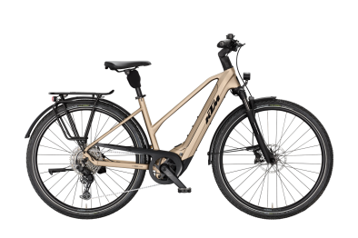 KTM MACINA TOUR PX 810 PLATIN BRONZE MATT 29 2027 Elektromos Onroad Trekking Trapeze Kerékpár - barna